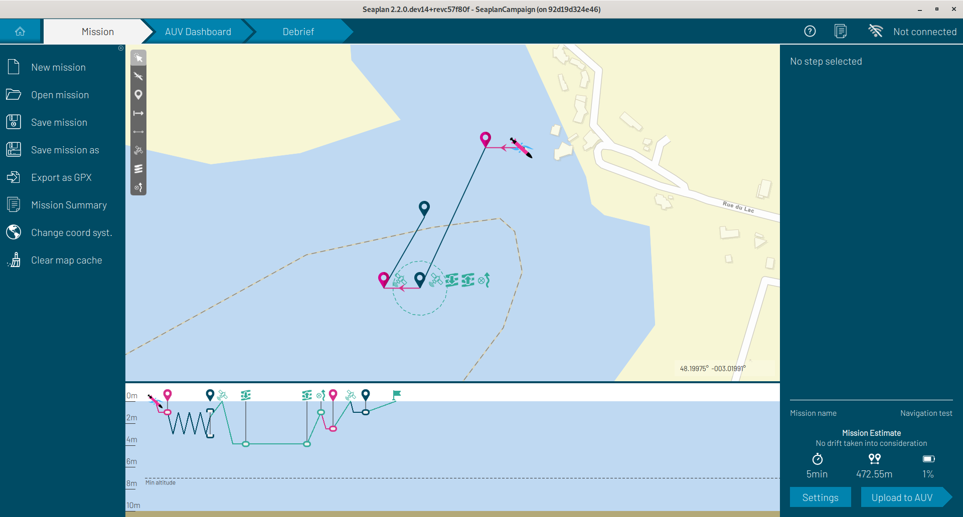 SEAPLAN Mission Tab